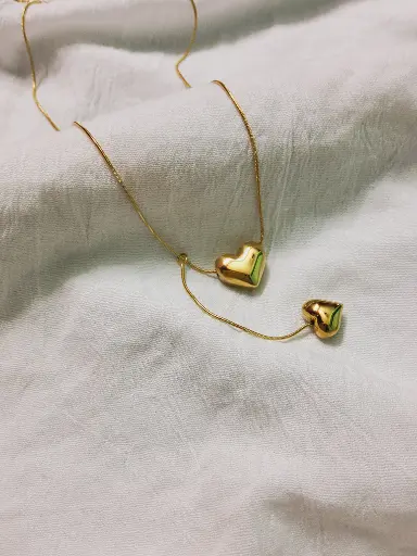 UNIQUE GOLD-COLOUR STAINLESS  STEEL PENDANT CHAIN